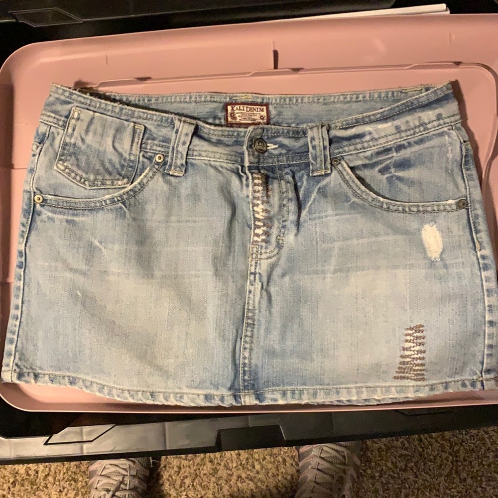 Kali denim mini skirt